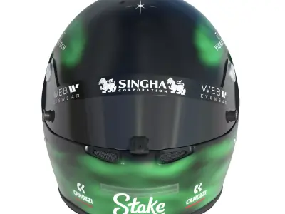 F1 Valtteri Bottas Helmet 2024 3D model