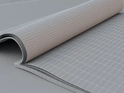 Magazine mockup 3D model