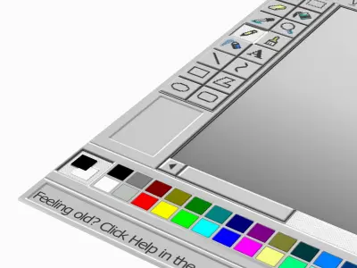 Microsoft Paint Mirror 3D model