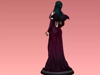 vampire woman 3D print model