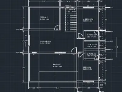 House model with simple design 3D model