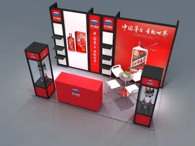 stall Low-poly 3D model buy