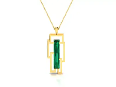 Solitaire Women Pendants 3dm STL OBJ FBX Render Details 3D print model 11