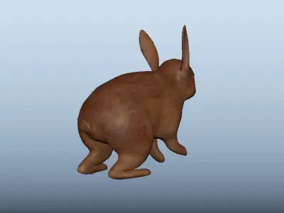 Rabbit Animated VFX Grace Low-poly Low-poly 3D model