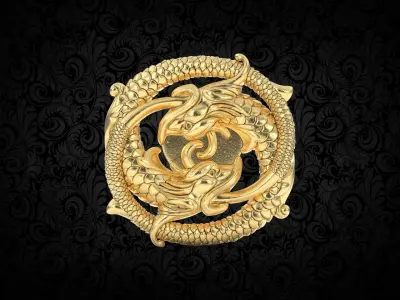 Dragon pendant  3D print model