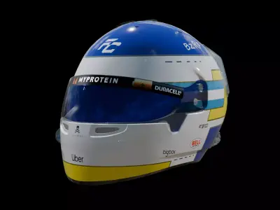 Franco Colapinto Helmet Casco - Formula 1 Williams Racing 2024 3D model