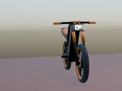 EV bike Low-poly 3D model