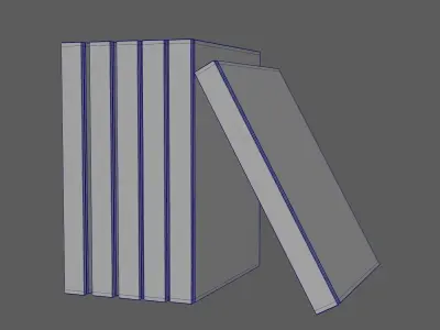 encyclopedia of assouline coffetable books travel blue 3D model