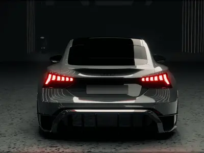 High-Detail Audi e-tron with Custom Body Kit 3D model