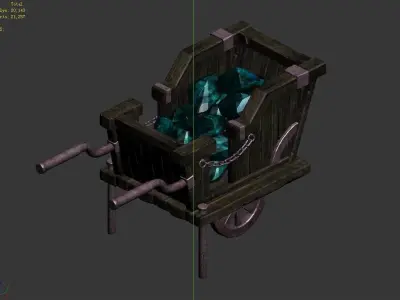 Game Underground Palace - Ore Truck 01 3D model