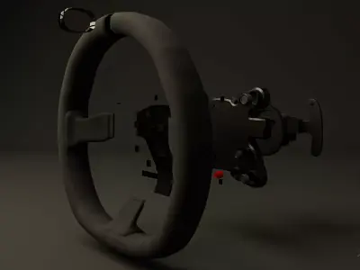 Sparco Racing Steering Wheel 3D model