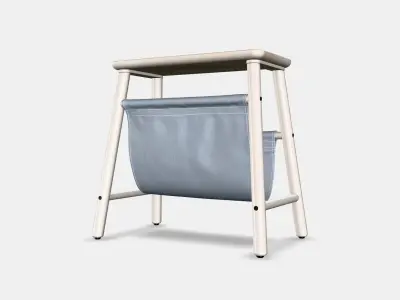 VILTO stool with storage Low-poly 3D model