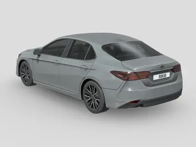 Toyota Camry LE Hybrid 2023 Low-poly 3D model