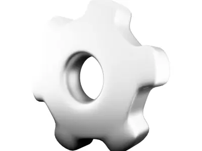 3D gear icon 3D model