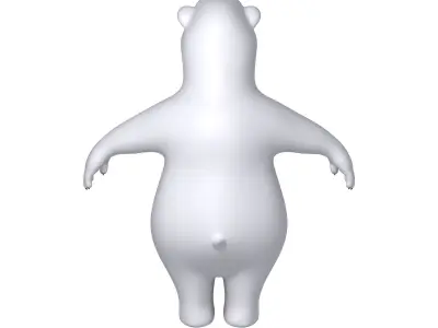 Polar Bear Cartoon 3D model