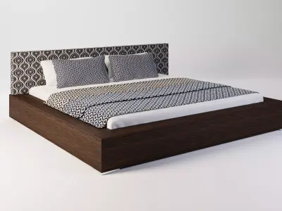Modern Bed 3D model