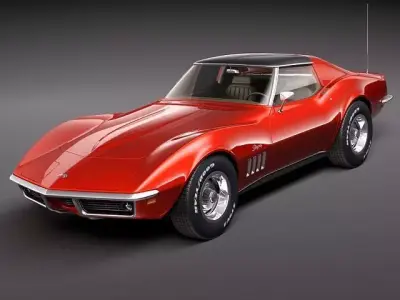 Chevrolet Corvette C3 1969 3D Model 3D model