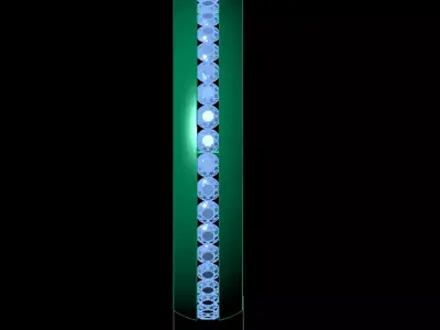 Luxury Gold Bracelet with Diamonds 3D print model