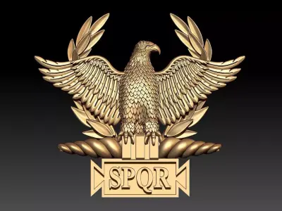 EAGLE SPOR PENDANT 3D print model