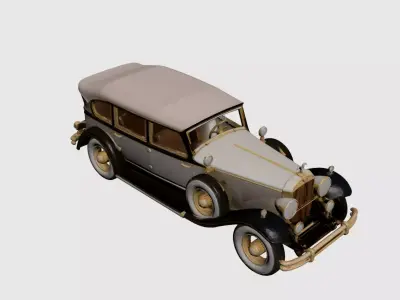1920s Early Vintage Luxury Touring 3D model 3D model