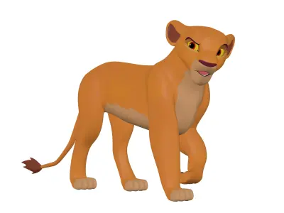 Kiara Lion King Low-poly 3D model