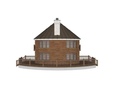 Log House 021 -Archimple LLC 3D model