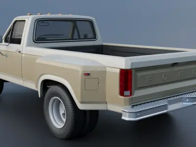 Pickup Truck F-350 Dually 1980  3D print model