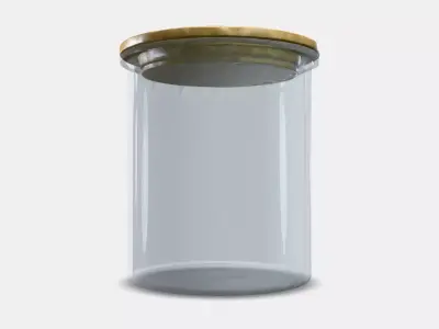 IKEA 365 tin with lid Low-poly 3D model