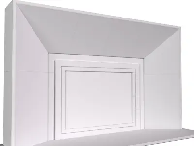 Marble Fireplace in Art Deco style 3D model