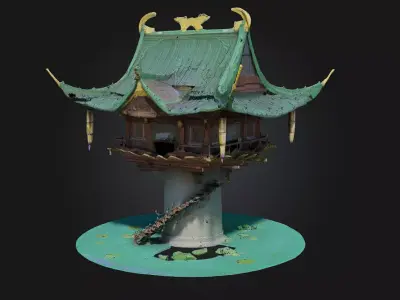 Pagoda in the Sky 3D model