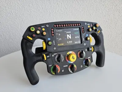 F1 Steering Wheel Full-Scale 3D print model