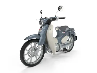 Honda Super Cub C125 Low-poly 3D model