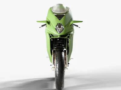 Motorcycle MV Agusta F3 Army Super Bike High Quality 3D model