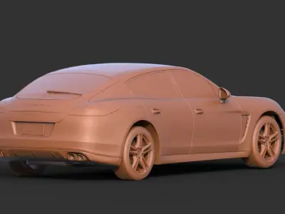 Porsche Panamera 2012 3D print model