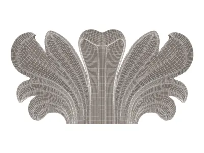 Carved Corbel 01 Low-poly 3D model