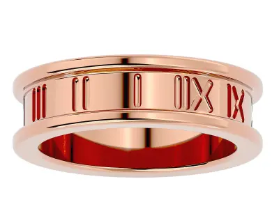 Band ring model 3D print model