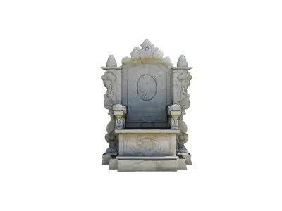 Stone Throne VR 3D model