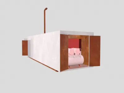 DG with Compressor Low-poly 3D model