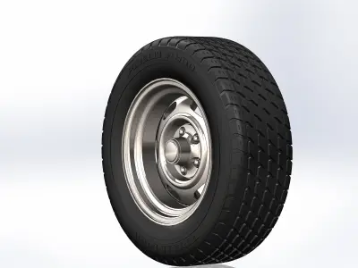 Wheels for scale model of Chrysler 1960-76 3D print model