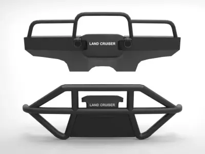 GENERIC TOYOTA BUMPERS Low-poly 3D model