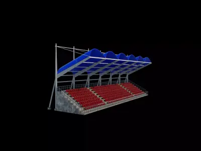 Stadium seating tribune 3D model