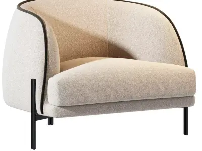 Caillou Armchair by Liu Jo Living 3D model