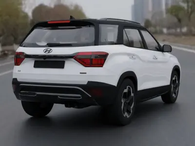 hyundai alcazar  Low-poly 3D model