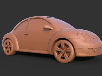2004 Volkswagen Beetle 3D print model