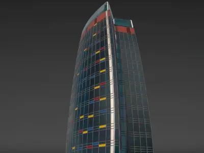 Kipco Tower Kuwait City 3D model