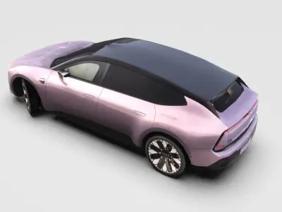 Audi E5 Sportback 2025 Low-poly 3D model