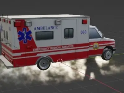 ambulance 3D model V3