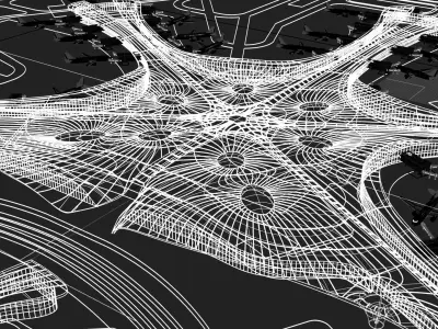Beijing Daxing International Airport 3D model