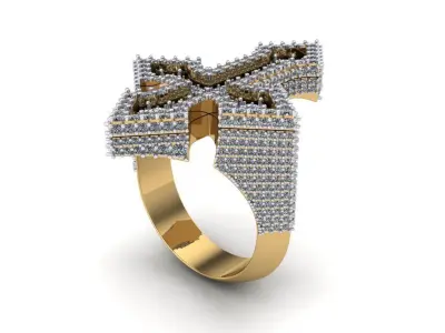 The Cross Ring 3D print model