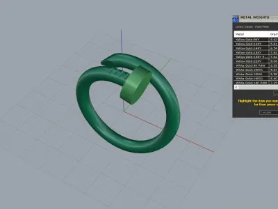 Nail Ring 61095 3D print model